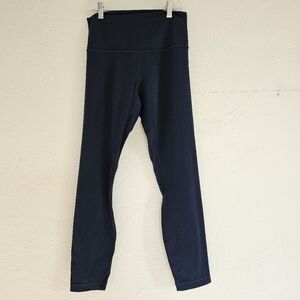 Navy Lululemon Align Leggings size 8, 25" inseame